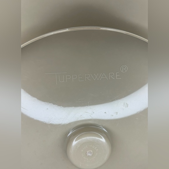 Vintage 3 Piece 14" Tupperware Chip Dip-N-Serve Appetizer Tray 492-2 and 238-1 - Picture 5 of 9